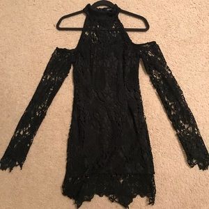 Pretty Little Thing Black Lace Dress Never Worn!